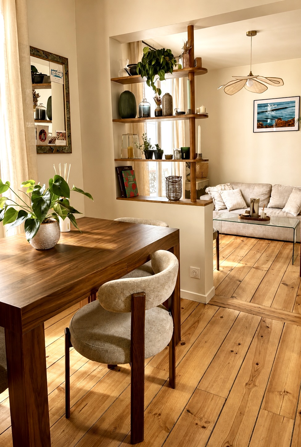 Salle à manger rénovation Myrha Paris 18